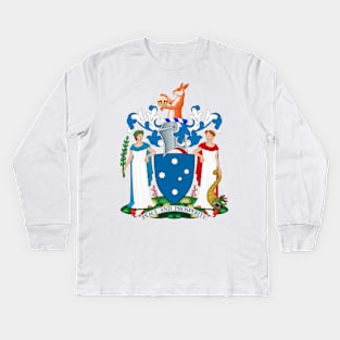 Coat of Arms of Victoria Kids Long Sleeve T-Shirt